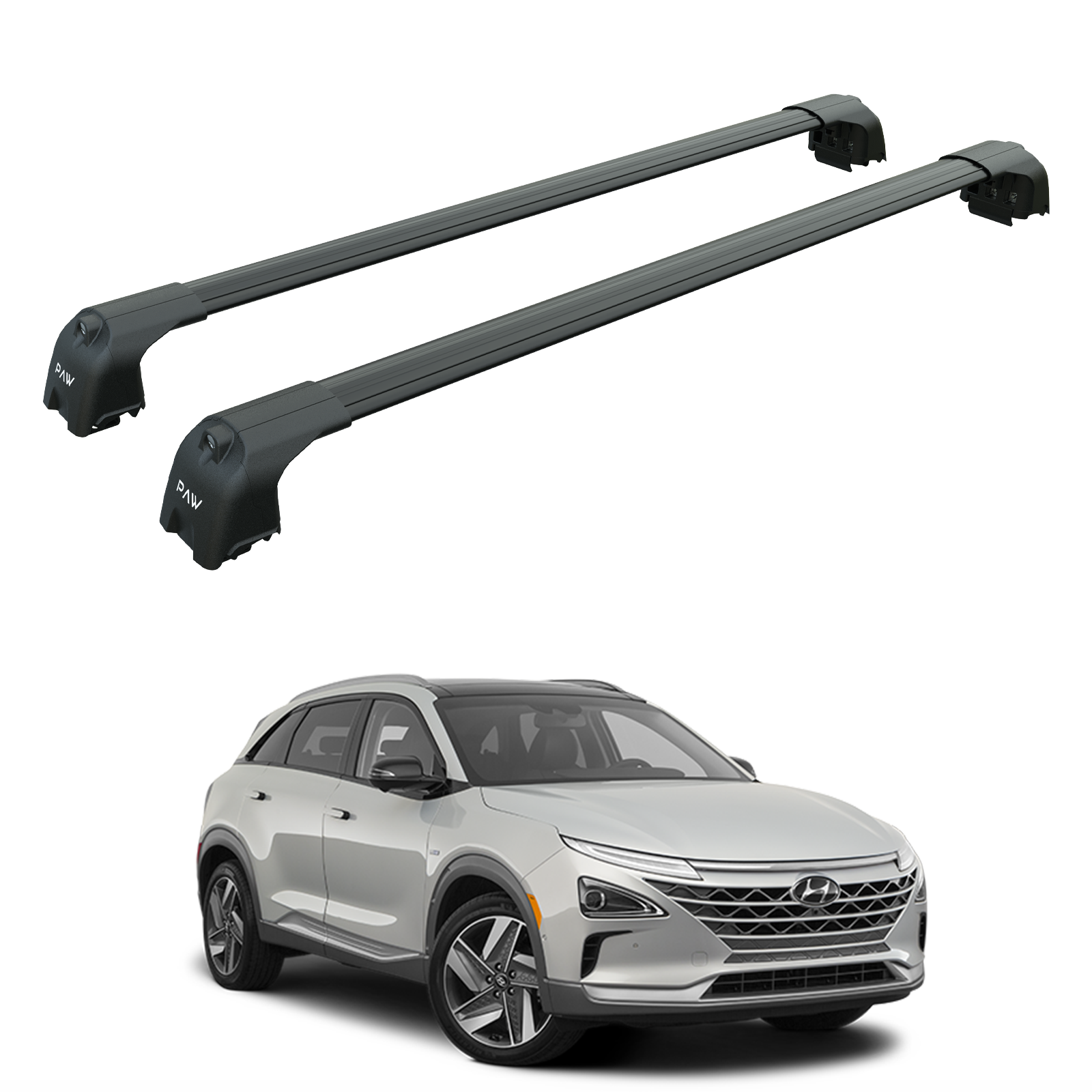 For Hyundai Kona 2017-2025 Roof Rack Cross Bars Flush Rail Black For Hyundai Kona 2017-2025 Roof Rack Cross Bars Flush Rail Black